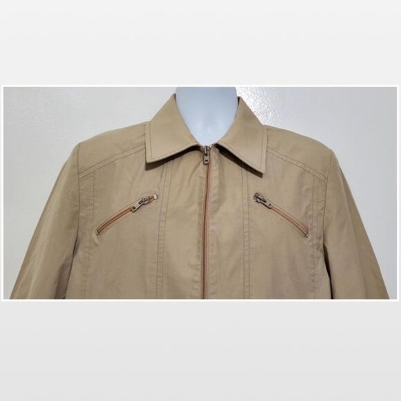 Vintage Men London Fog 42L Tan Cargo Jacket - Picture 3 of 16